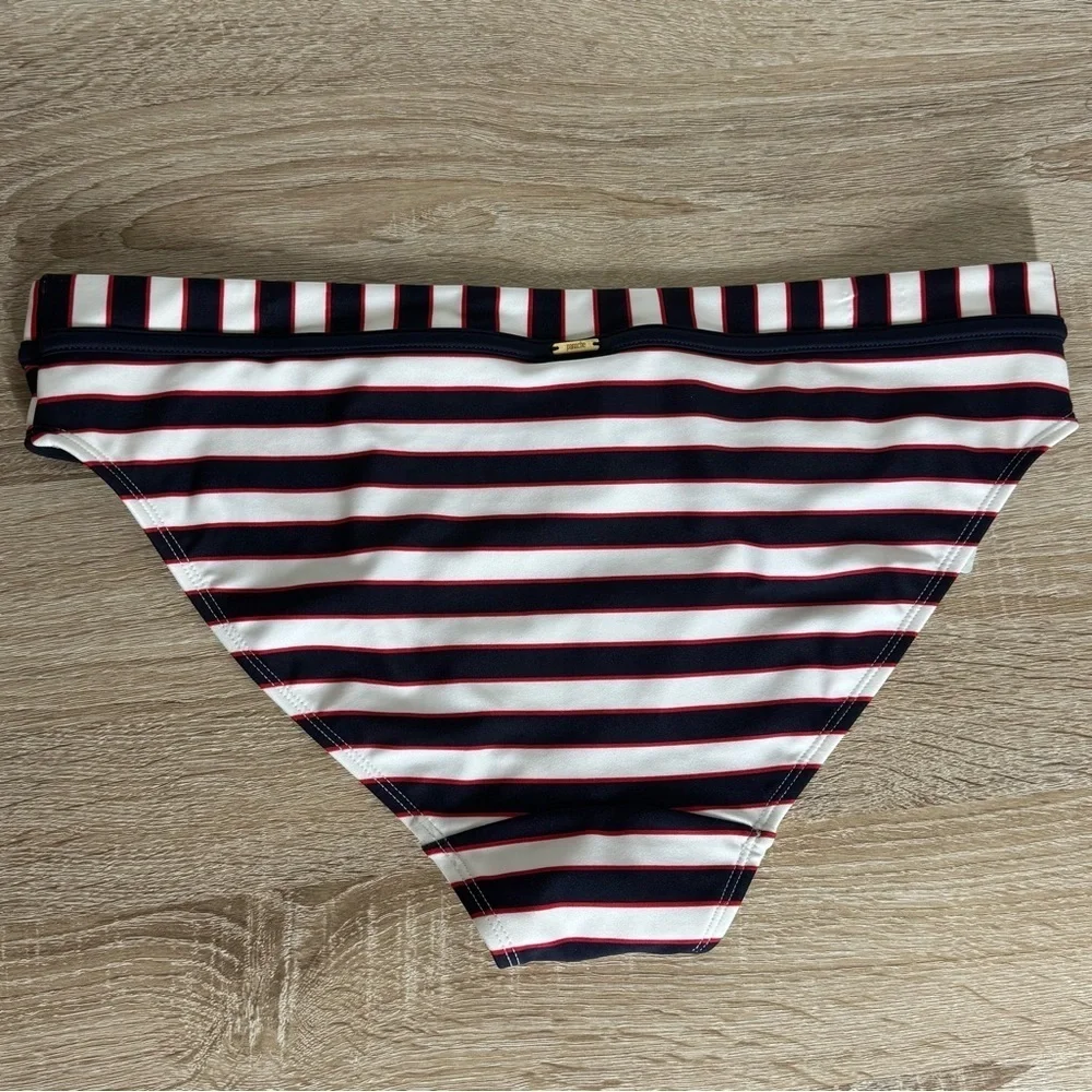 Panache Swim Size L Navy Stripe Lucille Classic Pant